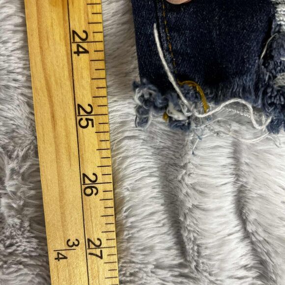 Pastel Jeans Women 11/12 Blue Skinny Raw Hem Distressed Denim Stretch Grunge - Picture 9 of 10